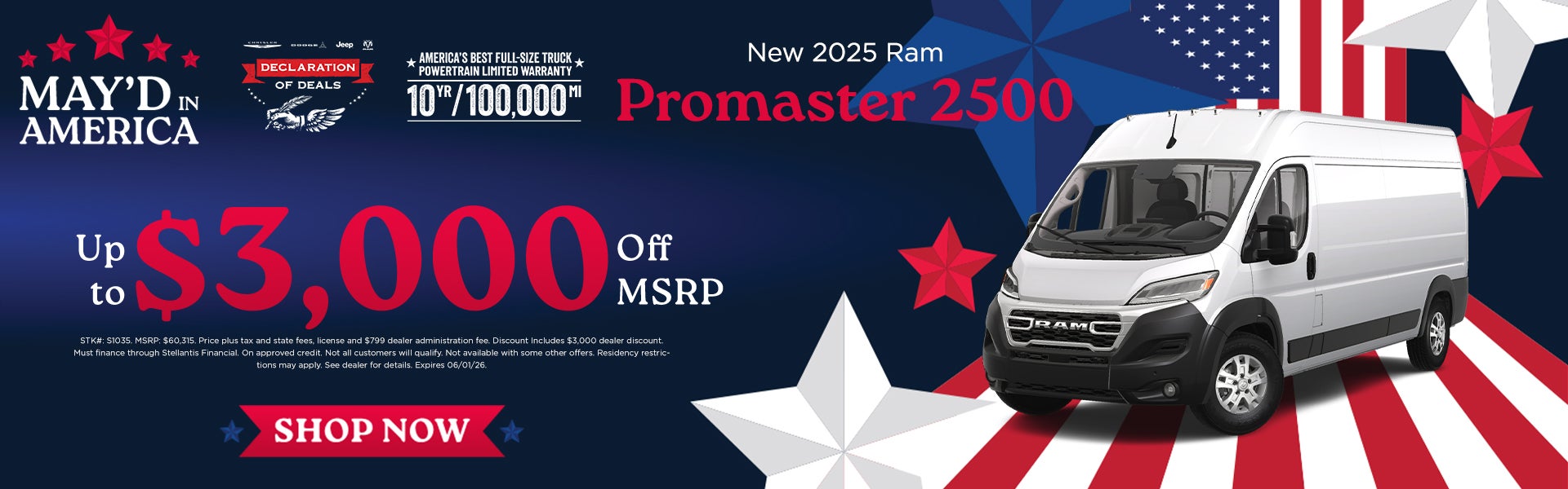 New 2025 Ram Promaster 2500